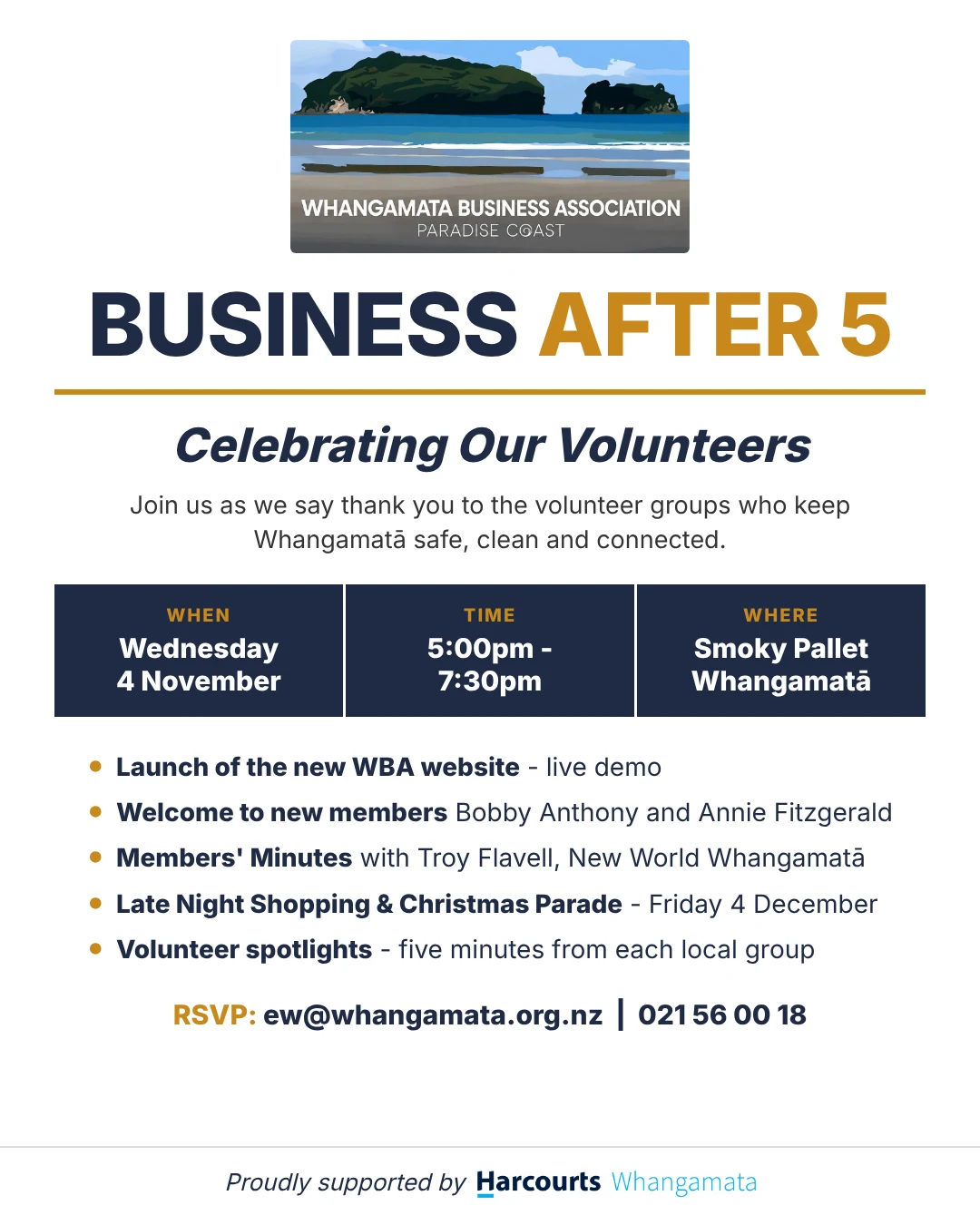 Business After 5 (BA5) Wednesday 4 November 2026